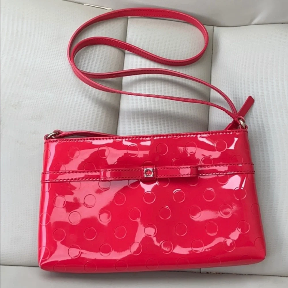 ♠️Kate Spade ♠️ Beautiful Red Crossbody Bag Purse Sachel Vintage